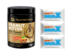 SANTE Go On Peanut Butter with Nut Pieces 1000g + 3x Sport-Max samples