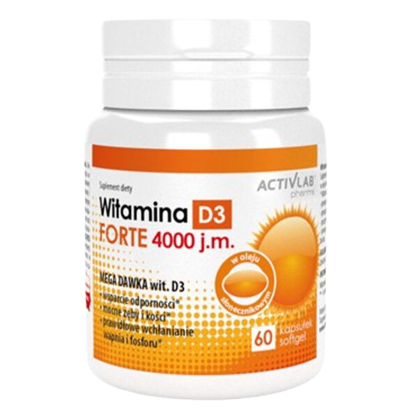 ACTIVLAB Vitamin D3 Forte 4000 60 capsules
