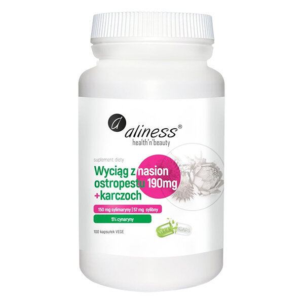 ALINESS Milk Thistle Seed Extract + Artichoke 100 vcaps