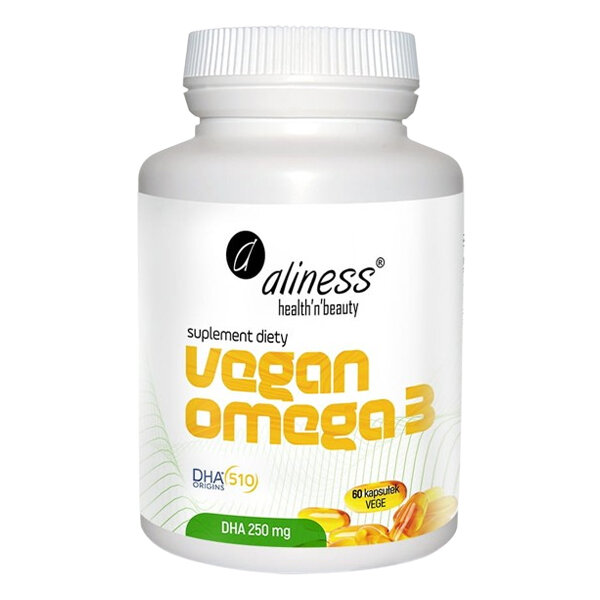 ALINESS Vegan Omega 3 DHA 250 mg 60 vkaps