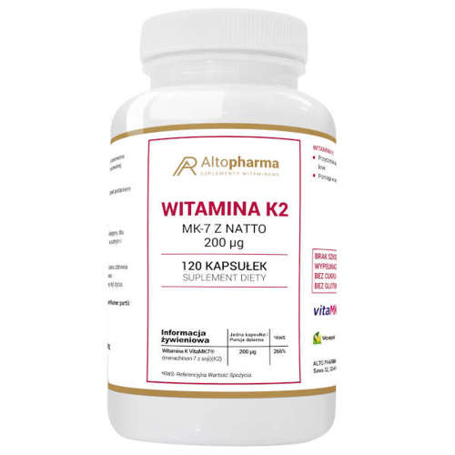ALTO PHARMA Vitamin K2 VitaMK7 200mcg 120 caps