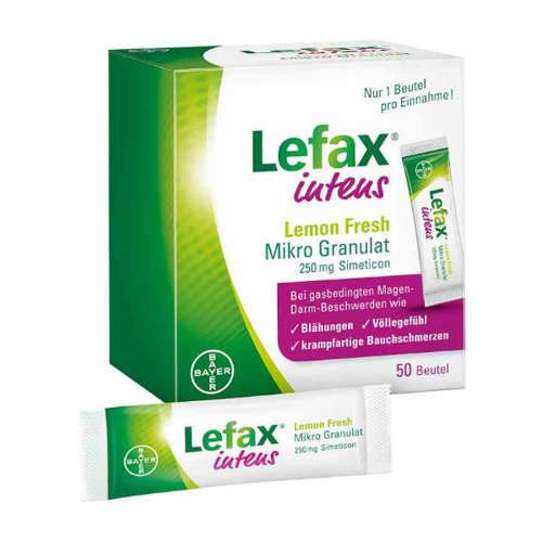 BAYER Lefax Inteus 250 mg 50 sachets
