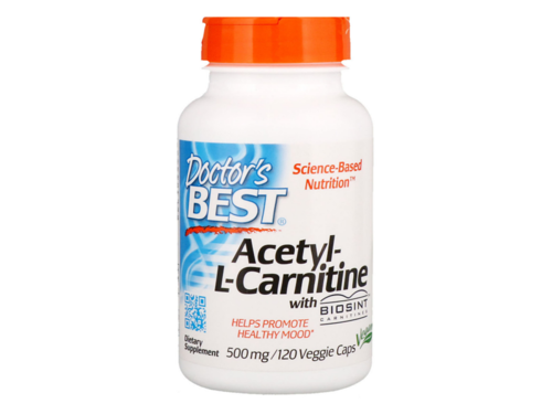 DOCTOR'S BEST Acetyl L-Carnitine 500mg 120 Veggie caps