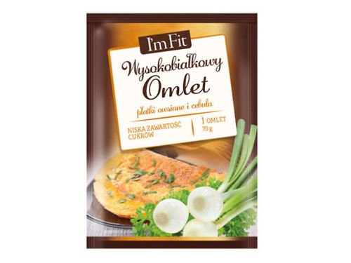 I'm FIT Wysokobiałkowy Omlet - płatki owsiane i cebula 70 g