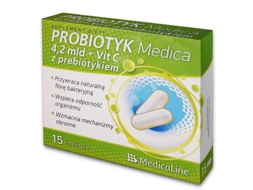 MEDICALINE Probiotyk Medica 15 caps