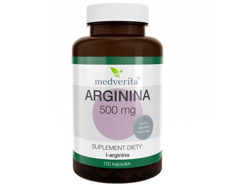 MEDVERITA Arginine 500 mg 100 capsules