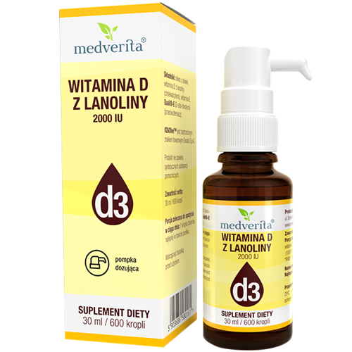 MEDVERITA Natural Vitamin D3 2000IU in Drops 30 ml