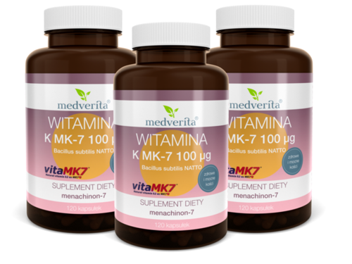 MEDVERITA Vitamin K MK-7 120 kaps x3
