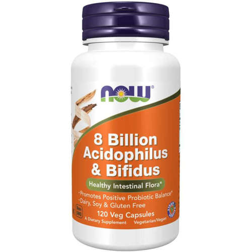 NOW FOODS 8 Billion Acidophilus & Bifidus Probiotyk 120 vcaps