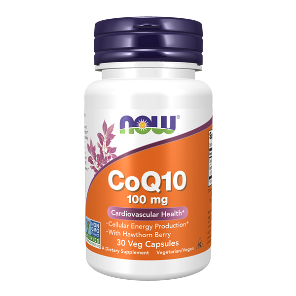 NOW FOODS Coenzyme Q10 100 mg + Hawthorn 400 mg 30 caps