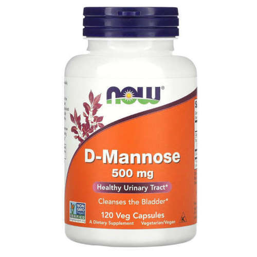 NOW FOODS D-Mannose 500mg 120 vcaps