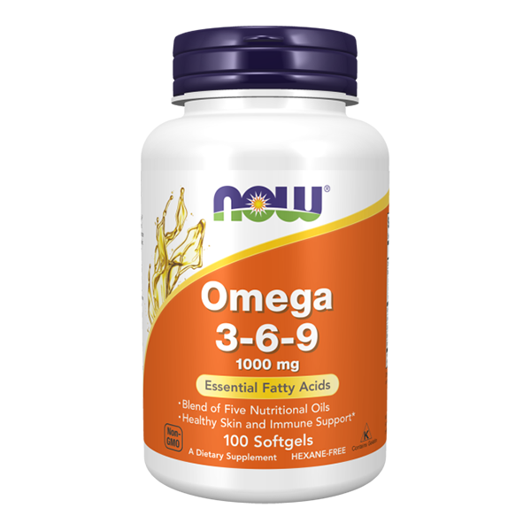 NOW FOODS Omega 3-6-9 1000mg 100 caps