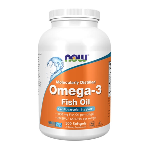 NOW FOODS Omega 3 - DHA 120 mg + EPA 180 mg 500 caps