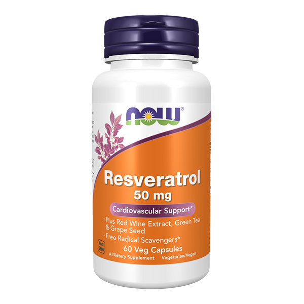 NOW FOODS Resveratrol 50mg 60 vcaps