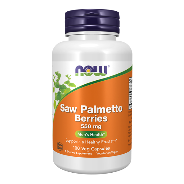 NOW FOODS Saw Palmetto Berries - Saw Palmetto Berries 550mg 100 vkaps