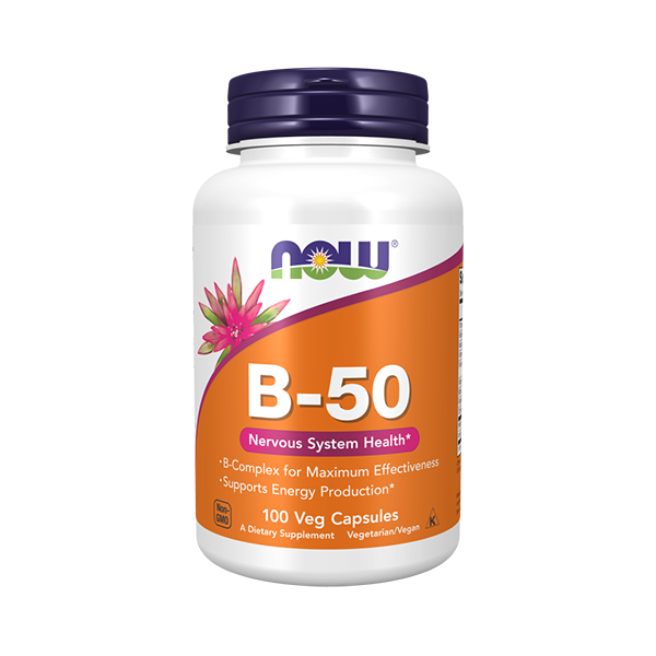 NOW FOODS Vitamin B-50 - Vitamin B Complex 100 vcaps
