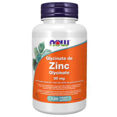 NOW FOODS Zinc Glycinate 30 mg 120 caps