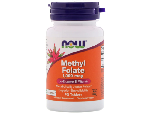 Outletw_NOW FOODS Methyl Folate 1000 mcg 90 tab