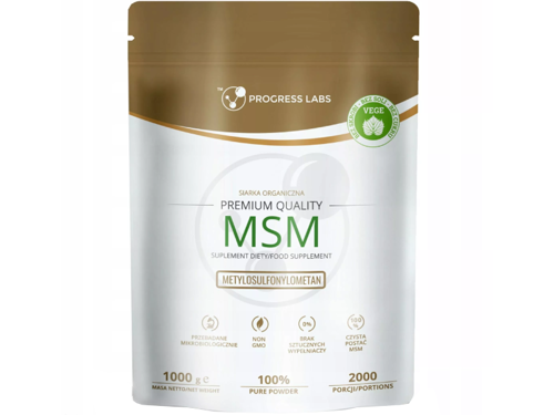 PROGRESS LABS MSM Organic Sulfur Powder 1000 g