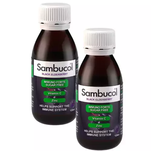 SAMBUCOL Black elderberry Immuno Forte Sugar Free 120ml
