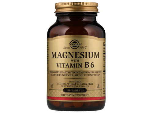 SOLGAR Magnesium With Vitamin B6 250 Tab
