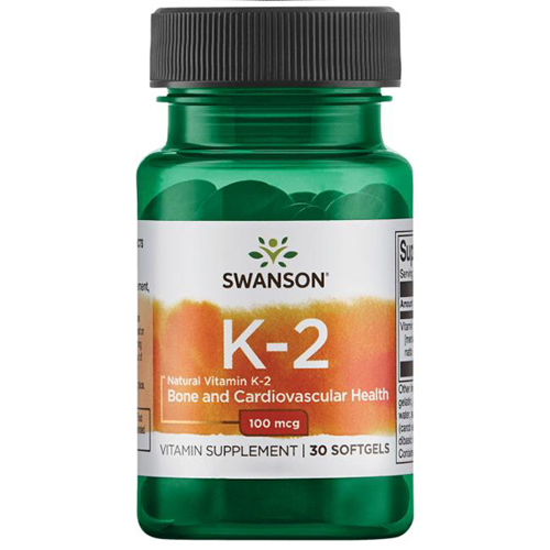SWANSON Vitamin K2 Natural 100 mcg 30 caps