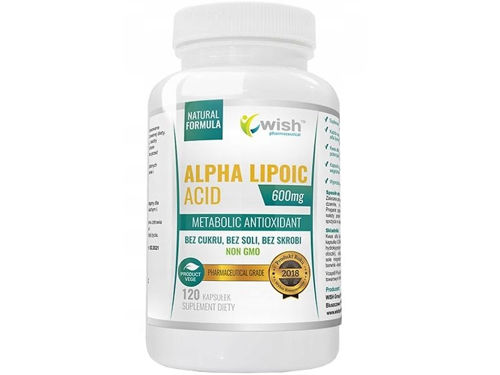 WISH Alpha Lipoic Acid 600mg 120 vcaps