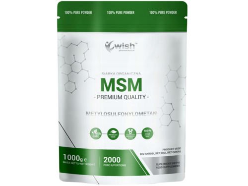 WISH MSM Organic Sulfur in Powder 1000 g