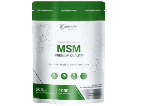WISH MSM Organic Sulfur in Powder 500g