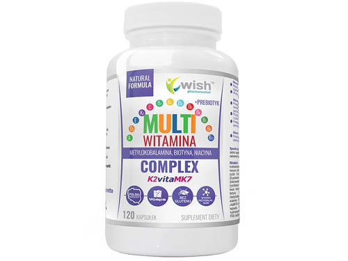 WISH Multiwitamina Complex Forte + Prebiotyk 120 caps