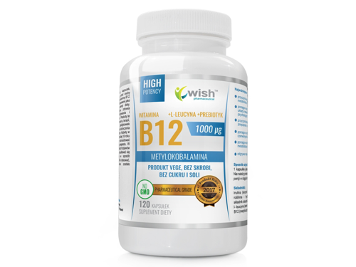 WISH Witamina B12 1000 µg + Probiotyk 120 caps