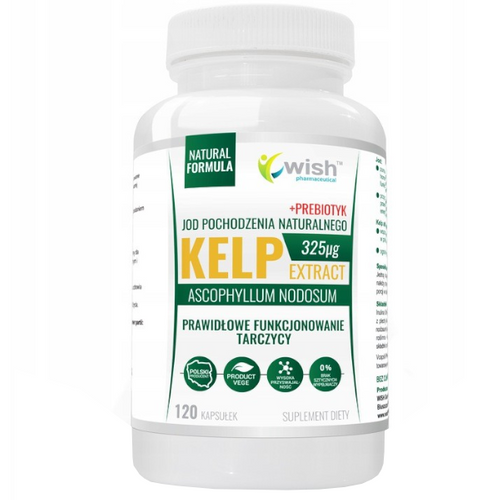 WISH Kelp Extract 325mcg + Prebiotic 120 caps