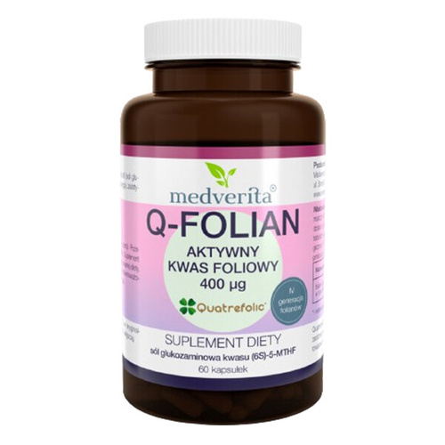 MEDVERITA Q-Folian Quatrefolic 400mcg 60 caps