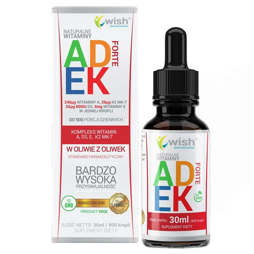 WISH Natural Vitamin ADEK FORTE in drops of 30 ml