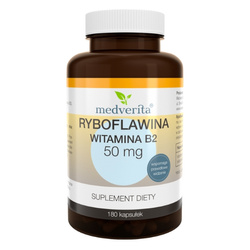 MEDVERITA Riboflavin Vitamin B2 50mg 180 capsules