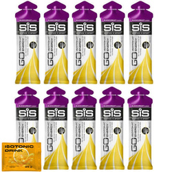 10x SIS Energy Go - Isotonic Gel 60 ml + nowmax® Isotonic Drink 25 g