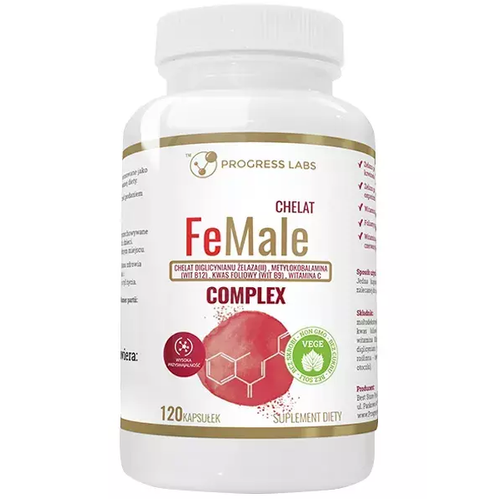 PROGRESS LABS FeMale Iron Chelate Complex 120 caps