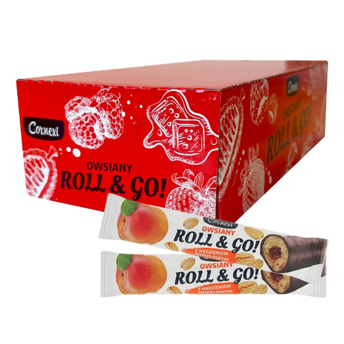 32x CORNEXI ROLL & GO Oat Bar with Apricot Filling 30 g