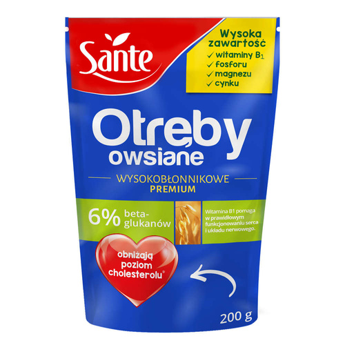 SANTE Otręby Owsiane  19% błonnika 200 g