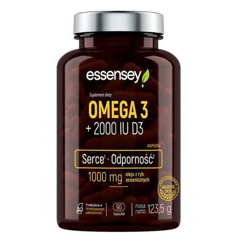 ESSENSEY Omega 3 + 2000 IU Vitamin D3 90 caps