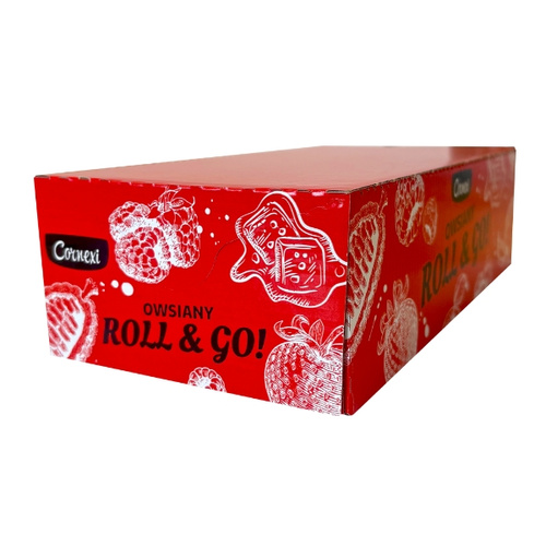 CORNEXI ROLL & GO Oat Bar with Strawberry Filling, Sugar-Free, 30 g