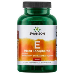 SWANSON Witamin E blend 400IU 250 sgels
