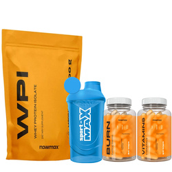 nowmax Burn Cutting Thermo 60 caps + WPI Protein 500 g + Vitamins and Minerals 90 caps + SPORT-MAX Shaker 600 ml