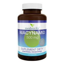 MEDVERITA Niacinamide 500 mg 100 caps