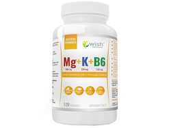WISH Mg+K+Vit B6 120 caps