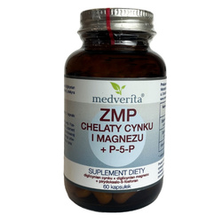 MEDVERITA ZMP Chelaty Cynku i Magnezu + P-5-P 60 caps