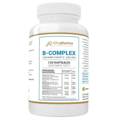 ALTO PHARMA Vitamin B Complex 120 caps 200% NRV