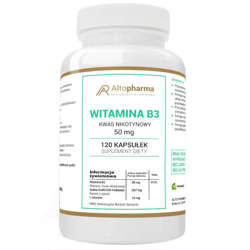 ALTO PHARMA Vitamin B3 50 mg Niacin 120 caps