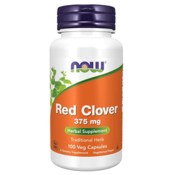 NOW FOODS Red Clover 375 mg - Red Clover 100 caps