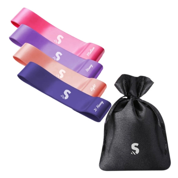 Set of 4 Fitness Band Resistance Bands